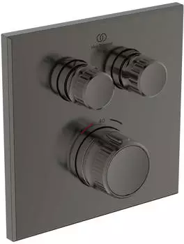 Ideal Standard CeraTherm Navigo Brausethermostat UP Bausatz 2 mit zwei Entnahmestellen magnetic grey (A7302A5)
