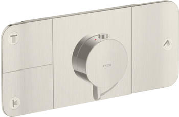 Axor One Thermostatmodul Unterputz für 3 Verbraucher Stainless Steel Optic (45713800)
