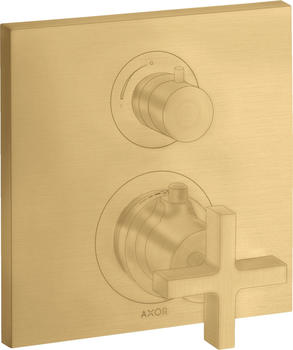 Axor Citterio Thermostat Unterputz mit Absperrventil brushed gold (39705250)