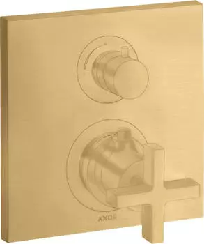 Axor Citterio Thermostat Unterputz mit Absperrventil brushed gold (39705250)