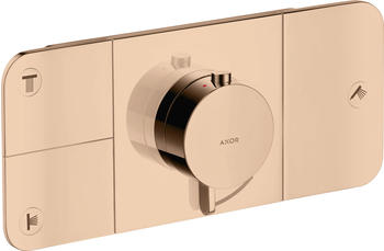 Axor One Thermostatmodul Unterputz für 3 Verbraucher Polished Red Gold (45713300)