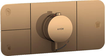 Axor One Thermostatmodul Unterputz für 3 Verbraucher Polished Bronze (45713130)