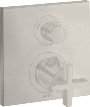 Axor Citterio Thermostat Unterputz mit Absperrventil edelstahl optic (39705800)