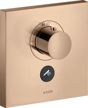 Axor ShowerSelect Square Thermostat Polished Red Gold (36716300)