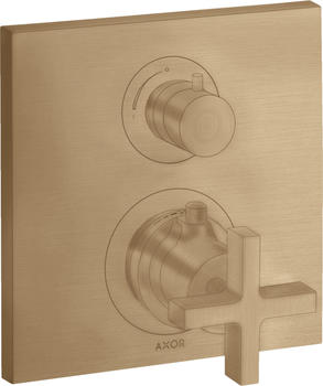 Axor Citterio Thermostat Unterputz mit Absperrventil brushed bronze (39705140)