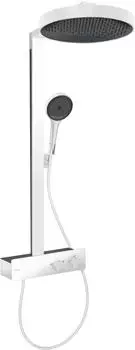 Hansgrohe Rainfinity Showerpipe 360 1jet with ShowerTablet 350 mattweiß (26853700)