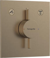 hansgrohe DuoTurn E Mischer Unterputz f&uuml;r 2 Funktionen, Badarmaturen, 75417140,
