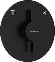hansgrohe DuoTurn S Mischer 75418670 Unterputz, f&uuml;r 2 Verbraucher, mattschwarz