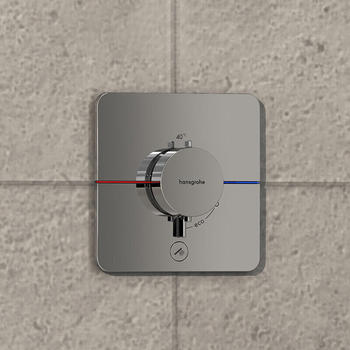 Hansgrohe ShowerSelect Comfort Q Thermostat Unterputz chrom (15589000) – Thermostatregelung gewährleistet konstante Wärme ohne Nachregeln