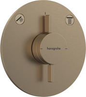 hansgrohe DuoTurn S Mischer Unterputz f&uuml;r 2 Funktionen, Badarmaturen, 75418140,