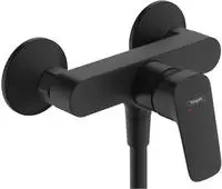 hansgrohe Logis Einhebel-Brausemischer Aufputz, Badarmaturen, mattschwarz