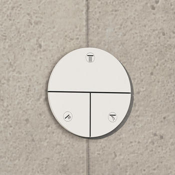 Hansgrohe ShowerSelect Comfort S Ventil Unterputz mattweiß (15558700) – Flexible Verbrauchersteuerung für individuelle Duschszenarien