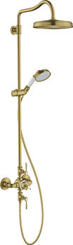 Axor Montreux 240 1jet Showerpipe brushed brass (16572950)
