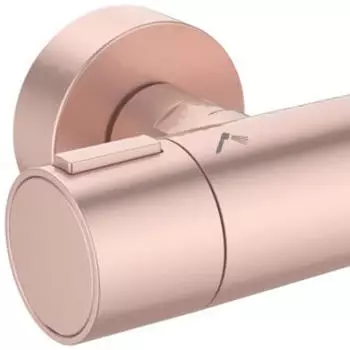 Ideal Standard Alu+ Duschsystem Aufputz rosé (BD583RO) – Stabile Wassertemperatur durch Thermostatregelung
