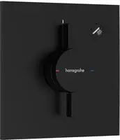 hansgrohe DuoTurn E Mischer Unterputz f&uuml;r 1 Funktion, Badarmaturen, mattschwarz