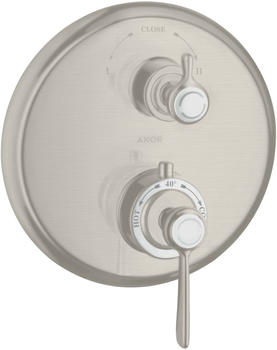 Axor Montreux Thermostat Unterputz mit Ab- und Umstellventil edelstahl optic (16821800)