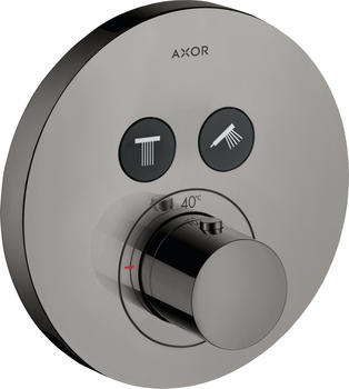 Axor ShowerSelect Thermostat Unterputz rund für 2 Verbraucher Polished Black Chrome (36723330)