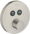 Axor ShowerSelect Thermostat Unterputz rund für 2 Verbraucher Stainless Steel Optic (36723800)