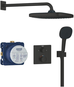 GROHE Precision Thermostat Unterputz-Duschsystem mit Vitalio Comfort 250 matte black (348822430)