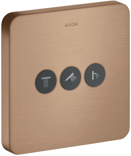 Axor ShowerSelect Unterputz Ventil 3 Verbraucher brushed red gold (36773310)
