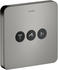 Axor ShowerSelect Unterputz Ventil 3 Verbraucher polished black chrome (36773330)