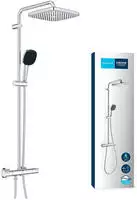 GROHE Vitalio Comfort 250 Duschsystem mit Thermostatbatterie f&uuml;r Wandmontage,