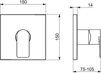 Hansa HansaStela Fertigset für Brause-Batterie chrom (87859073) – Funktionale Features für mehr Komfort