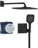 GROHE SmartControl Duschsystem Unterputz mit Rainshower Mono 310 Cube phantom black (34865KF0)