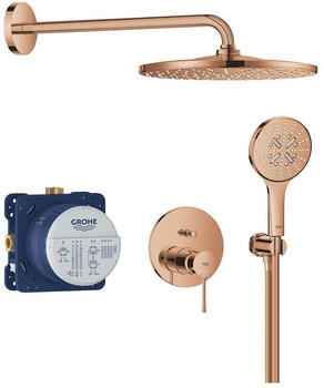 GROHE Essence Duschsystem Unterputz mit Rainshower Mono 310 warm sunset (25287DA0)