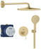 GROHE Essence Duschsystem Unterputz mit Rainshower Mono 310 cool sunrise gebürstet (25287GN0)