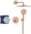 GROHE Essence Duschsystem Unterputz mit Rainshower Mono 310 warm sunset gebürstet (25287DL0)