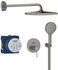 GROHE Essence Duschsystem Unterputz mit Rainshower Mono 310 hard graphite gebürstet (25287AL0)
