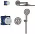 GROHE Grohtherm SmartControl Duschsystem Unterputz mit Rainshower SmartActive 310 hard graphite gebürstet (34863AL0)