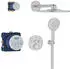 GROHE Grohtherm SmartControl Duschsystem Unterputz mit Rainshower SmartActive 310 supersteel (34863DC0)