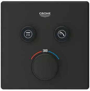 GROHE Grohtherm SmartControl Unterputz-Thermostat mit 2 Absperrventilen phantom black (102166KF00)