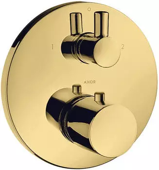 Axor Uno Thermostat Unterputz mit Ab- und Umstellventil polished gold optic (38720990)