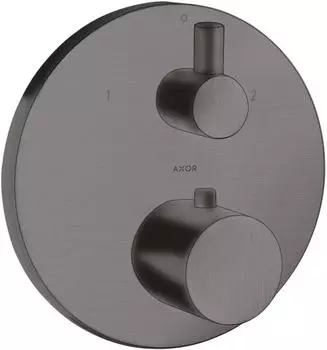 Axor Uno Thermostat Unterputz mit Ab- und Umstellventil brushed black chrome (38720340)