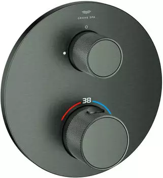 GROHE Atrio Private Collection Thermostat-Brausebatterie hard graphite gebürstet (24396AL0)