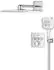 GROHE Grohtherm SmartControl Duschsystem Unterputz mit Rainshower SmartActive 310 Cube chrom (34864000)