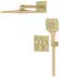 GROHE Grohtherm SmartControl Duschsystem Unterputz mit Rainshower SmartActive 310 Cube cool sunrise gebürstet (34864GN0)