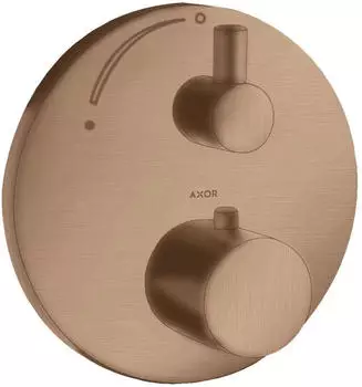 Axor Uno Thermostat Unterputz mit Absperrventil brushed red gold (38700310) Axor Uno Thermostat Unterputz mit Absperrventil brushed red gold (38700310)