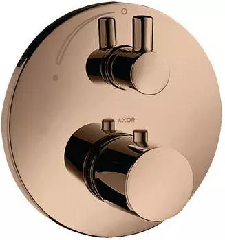 Axor Uno Thermostat Unterputz mit Absperrventil polished red gold (38700300)
