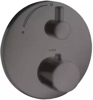 Axor Uno Thermostat Unterputz mit Absperrventil brushed black chrome (38700340) Axor Uno Thermostat Unterputz mit Absperrventil brushed black chrome (38700340)