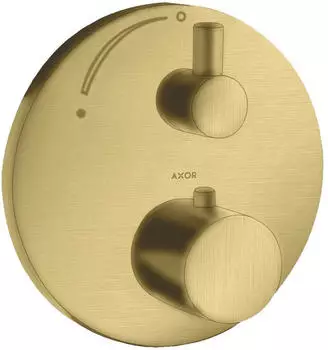 Axor Uno Thermostat Unterputz mit Absperrventil brushed brass (38700950) Axor Uno Thermostat Unterputz mit Absperrventil brushed brass (38700950)