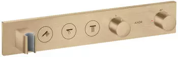 Axor ShowerSolutions Thermostatmodul Select 530/90 Unterputz für 3 Verbraucher brushed bronze (18356140)