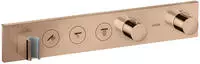 hansgrohe Fertigmontageset Axor Select UP-Thermostat., 3 Verbr., pol. red gold
