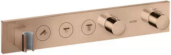 Axor ShowerSolutions Thermostatmodul Select 530/90 Unterputz für 3 Verbraucher polished red gold (18356300)