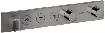 Axor ShowerSolutions Thermostatmodul Select 530/90 Unterputz für 3 Verbraucher polished black chrome (18356330)