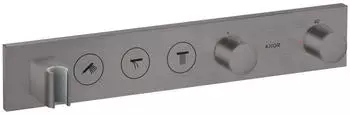 Axor ShowerSolutions Thermostatmodul Select 530/90 Unterputz für 3 Verbraucher brushed black chrome (18356340)