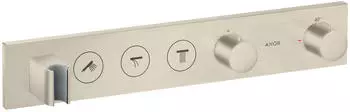 Axor ShowerSolutions Thermostatmodul Select 530/90 Unterputz f&uuml;r 3 Verbraucher brushed nickel (18356820)